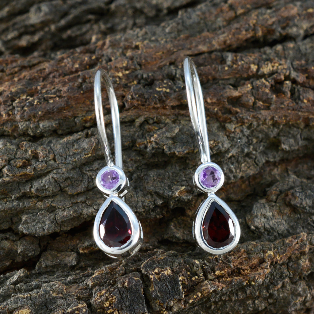 Multi-African-Sofía-Toi-et-Moi-Dangle-multicolor-925-Silver-Earring