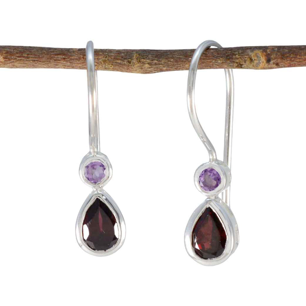 Multi-African-Sofía-Toi-et-Moi-Dangle-multicolor-925-Silver-Earring