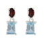 Multi-American-Aaliyah-Toi-et-Moi-Stud-multicolor-925-Sterling-Silver-Earring