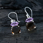 Multi-Middle-Eastern-Alice-Toi-et-Moi-Dangle-multicolor-Sterling-Silver-Earring