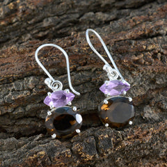 Multi-Middle-Eastern-Alice-Toi-et-Moi-Dangle-multicolor-Sterling-Silver-Earring