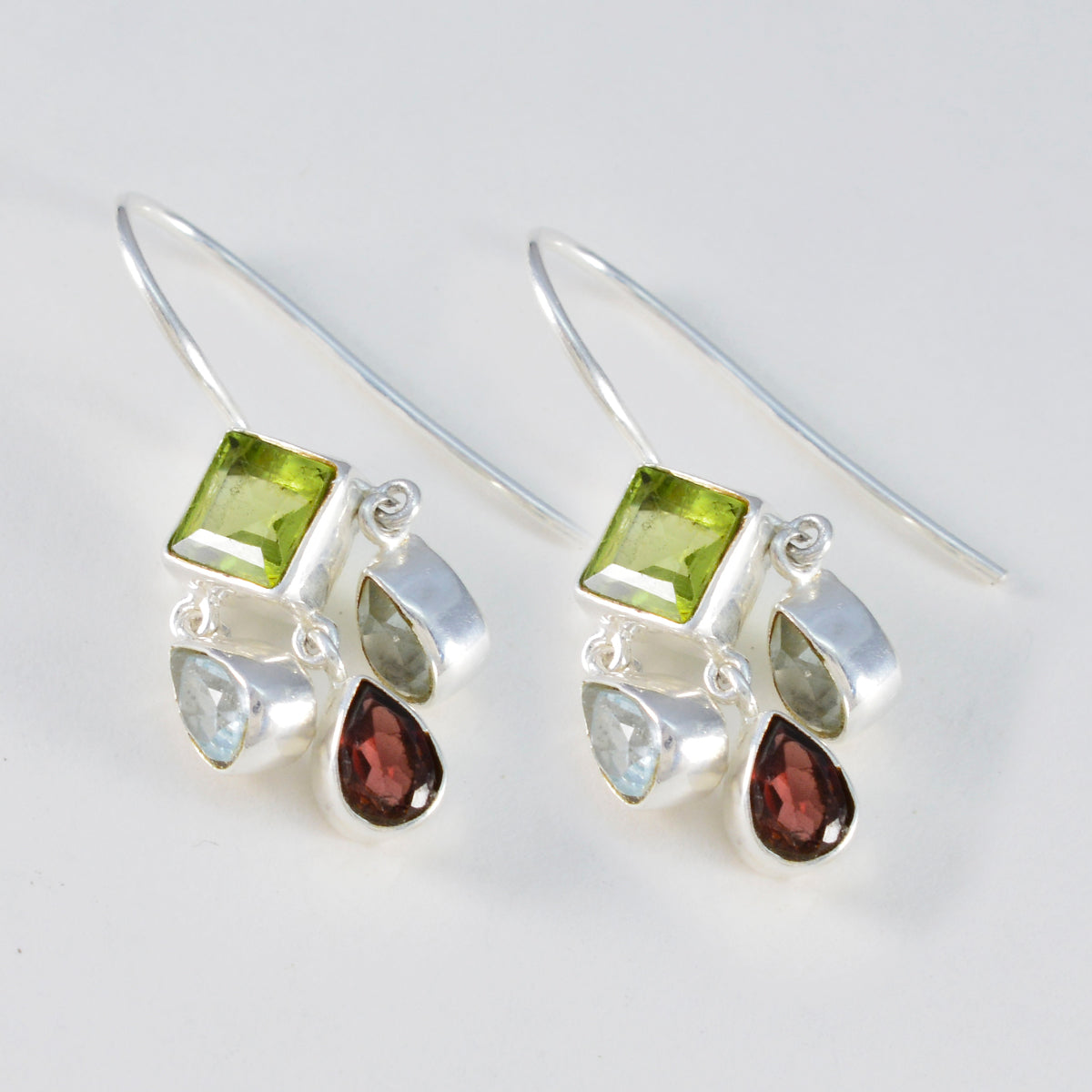 Multi-Russian-Xiu-multiple-Dangle-multicolor-925-Sterling-Silver-Earring