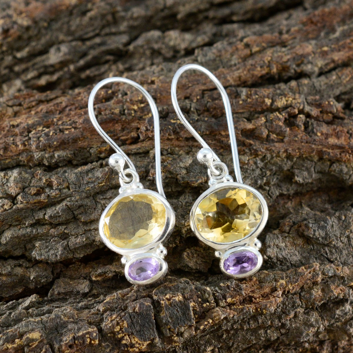 Multi-American-Fernanda-multiple-Dangle-multicolor-Sterling-Silver-Earring