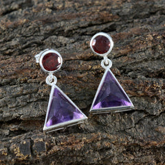 Multi-American-María-multiple-Stud-multicolor-925-Sterling-Silver-Earring