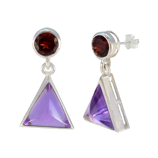 Multi-American-María-multiple-Stud-multicolor-925-Sterling-Silver-Earring