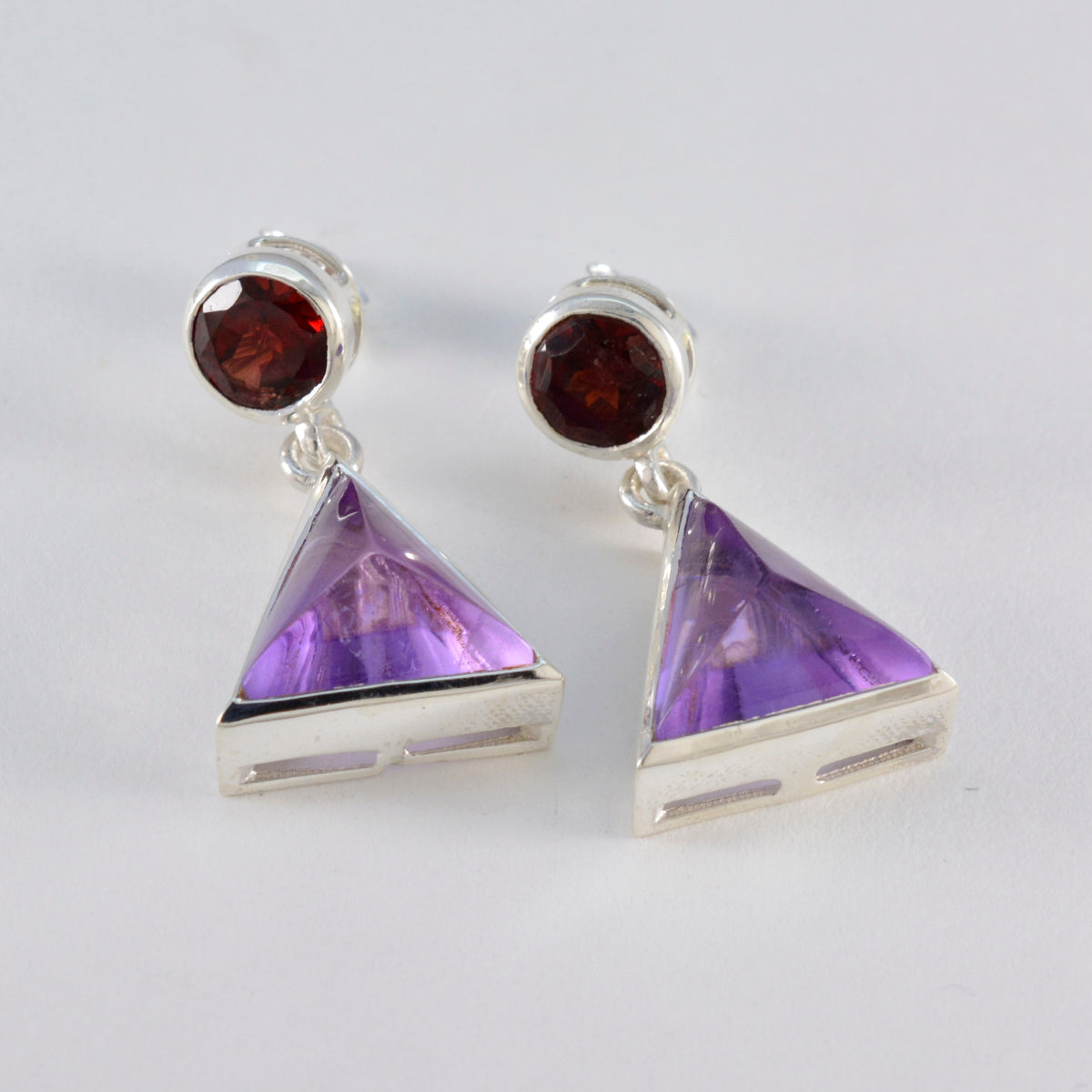 Multi-American-María-multiple-Stud-multicolor-925-Sterling-Silver-Earring