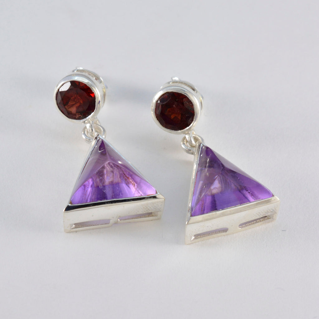 Multi-American-María-multiple-Stud-multicolor-925-Sterling-Silver-Earring