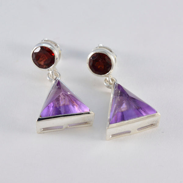 Multi-American-María-multiple-Stud-multicolor-925-Sterling-Silver-Earring