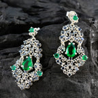 Multi-Indian-Araya-multiple-Stud-multicolor-Silver-Earring