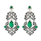 Multi-Indian-Araya-multiple-Stud-multicolor-Silver-Earring