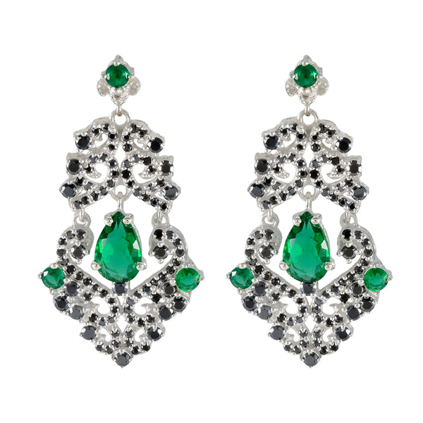 Multi-Indian-Araya-multiple-Stud-multicolor-Silver-Earring