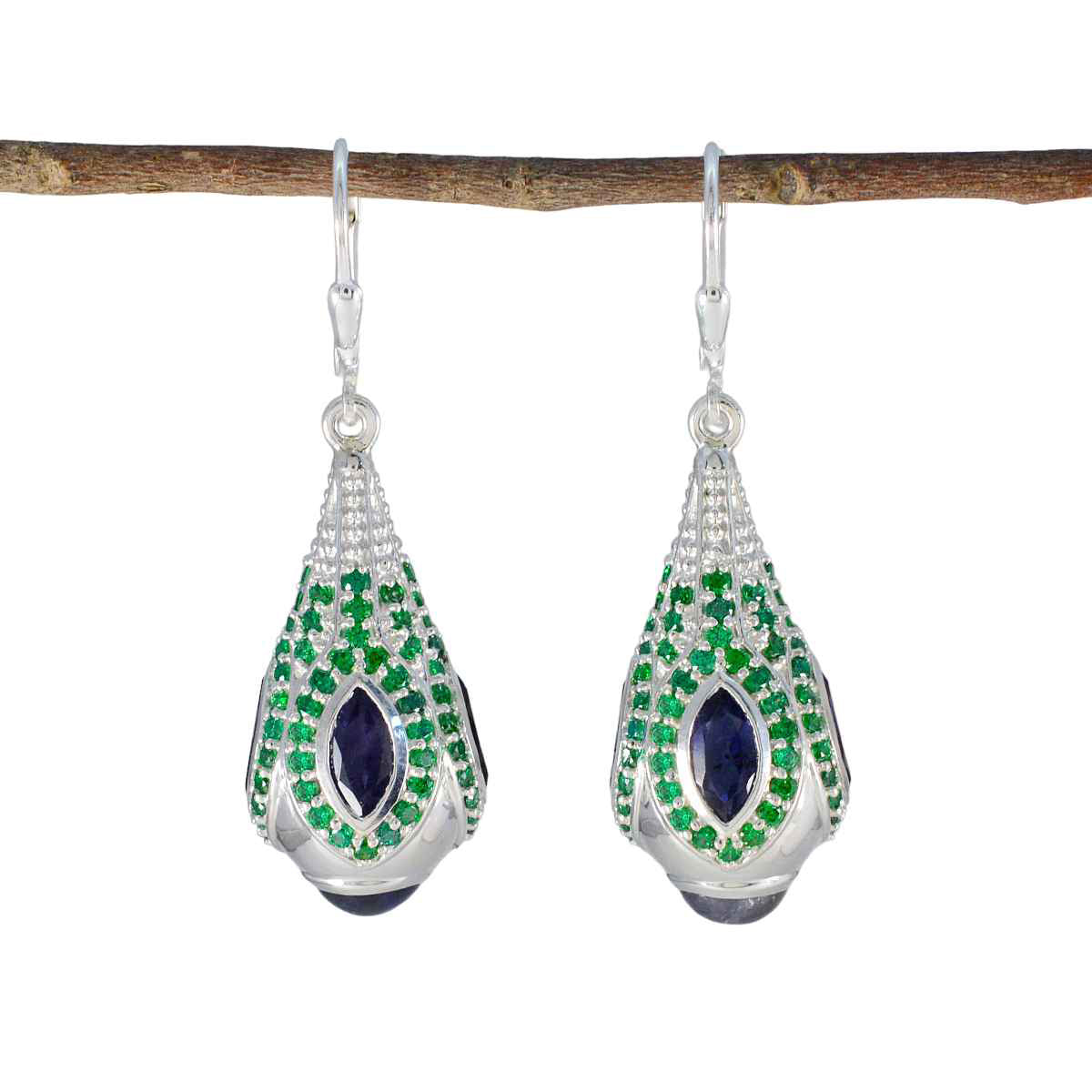 Multi-American-Yuki-multiple-Dangle-multicolor-92.5-Silver-Earring Huvudsaklig produktbild