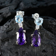 Multi-Indian-Dewi-multiple-Stud-multicolor-925-Silver-Earring