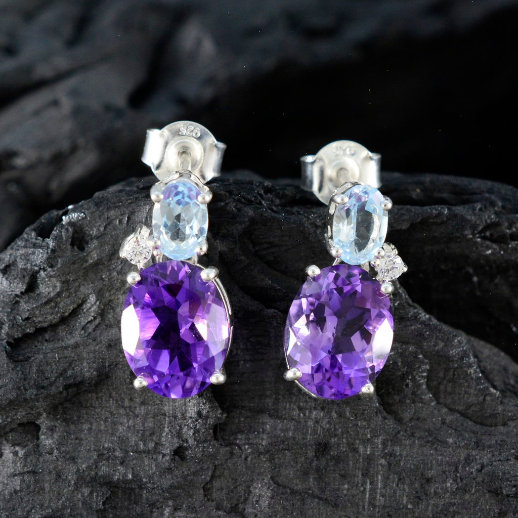 Multi-Indian-Kristine-multiple-Stud-multicolor-92.5-Silver-Earring