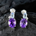 Multi-Indian-Kristine-multiple-Stud-multicolor-92.5-Silver-Earring