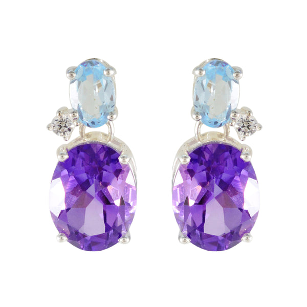 Multi-Indian-Kristine-multiple-Stud-multicolor-92.5-Silver-Earring