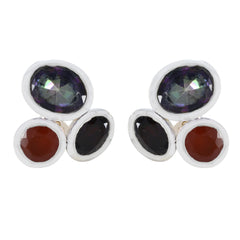 Multi-Australian-Isabelle-multiple-Stud-multicolor-Sterling-Silver-Earring