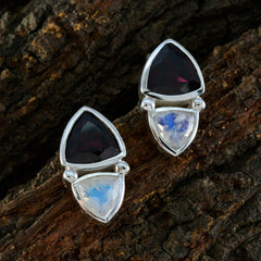 Multi-Italian-Rosa-Toi-et-Moi-Stud-multicolor-925-Sterling-Silver-Earring