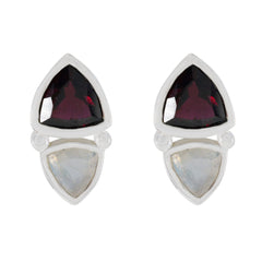 Multi-Italian-Rosa-Toi-et-Moi-Stud-multicolor-925-Sterling-Silver-Earring