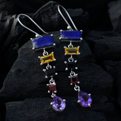 Multi-Egyptian-Laura-multiple-Dangle-multicolor-925-Silver-Earring