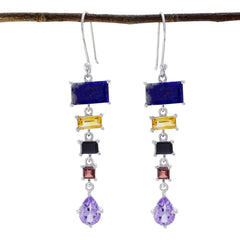 Multi-Egyptian-Laura-multiple-Dangle-multicolor-925-Silver-Earring