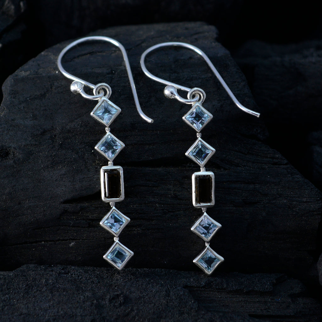 Multi-American-Layla-multiple-Dangle-multicolor-Silver-Earring