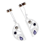 Multi-Korean-Lea-multiple-Dangle-multicolor-925-Sterling-Silver-Earring