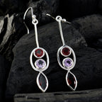 Multi-Turkish-Lili-multiple-Dangle-multicolor-Silver-Earring