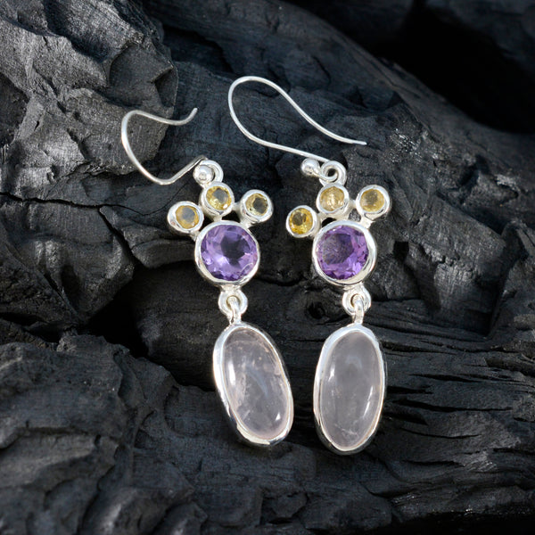 Multi-Middle-Eastern-Lucia-multiple-Dangle-multicolor-925-Silver-Earring