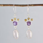 Multi-Middle-Eastern-Lucia-multiple-Dangle-multicolor-925-Silver-Earring