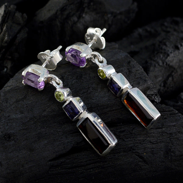 Multi-Mexican-Lucy-multiple-Dangle-multicolor-925-Sterling-Silver-Earring