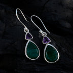 Multi-Spanish-Ángeles-Toi-et-Moi-Dangle-multicolor-Silver-Earring