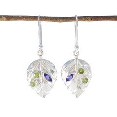 Multi-French-Kennedy-multiple-Dangle-multicolor-925-Sterling-Silver-Earring