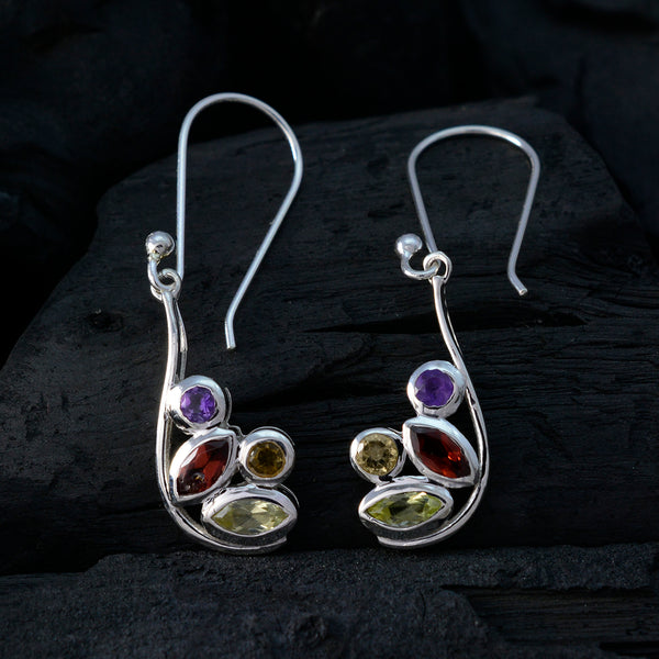 Multi-Turkish-Valentina-quarter-Dangle-multicolor-925-Silver-Earring