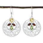Multi-Australian-Julia-quarter-Dangle-multicolor-925-Sterling-Silver-Earring