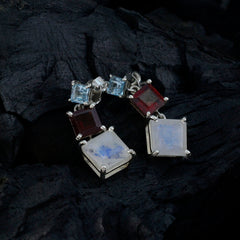 Multi-American-Mei-Trilogy-Stud-multicolor-Sterling-Silver-Earring