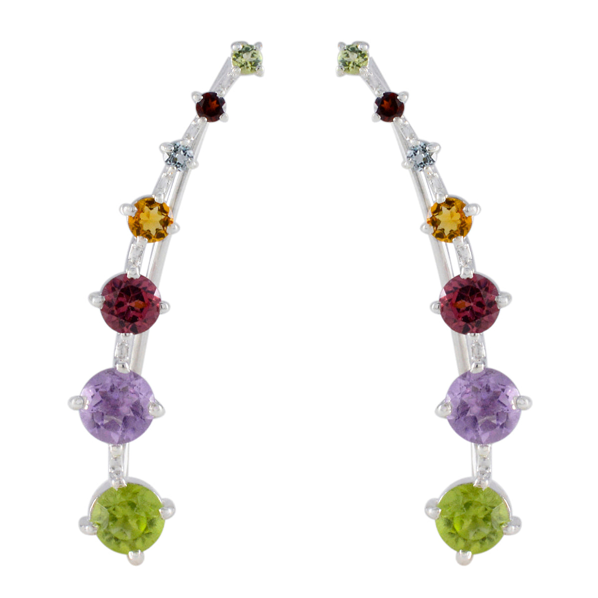 Multi-Australian-Soo-jin-multiple-EarCuff-multicolor-925-Sterling-Silver-Earring メイン画像
