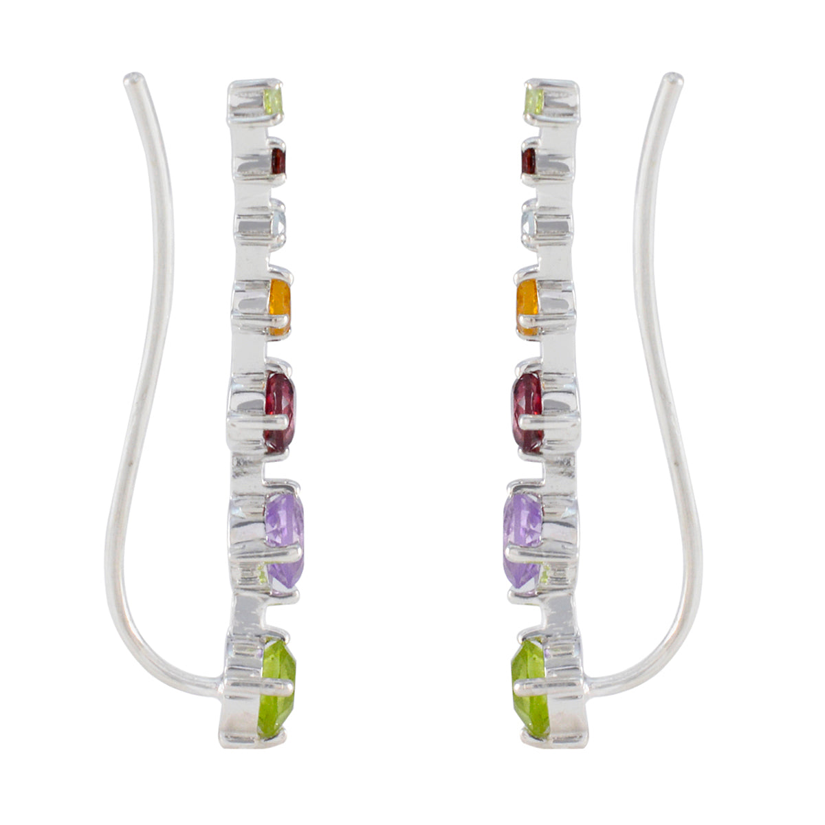Multi-Australian-Soo-jin-multiple-EarCuff-multicolor-925-Sterling-Silver-Earring