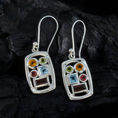 Multi-African-Constanza-Penta-Dangle-multicolor-925-Sterling-Silver-Earring