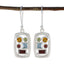 Multi-African-Constanza-Penta-Dangle-multicolor-925-Sterling-Silver-Earring