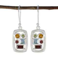 Multi-African-Constanza-Penta-Dangle-multicolor-925-Sterling-Silver-Earring