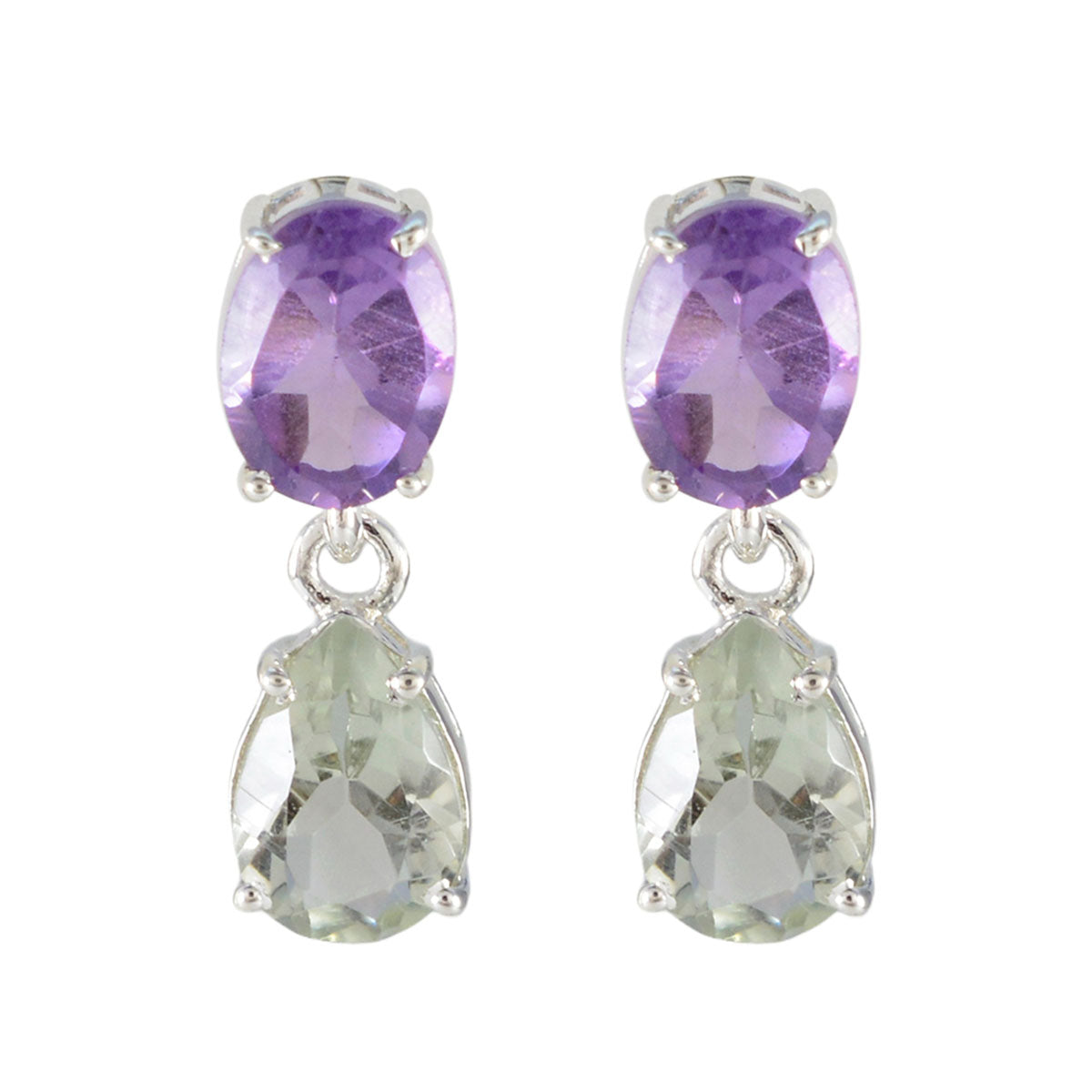 Multi-American-Rileya-multiple-Stud-multicolor-Silver-Earring Hoofdafbeelding