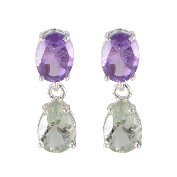 Multi-American-Rileya-multiple-Stud-multicolor-Silver-Earring