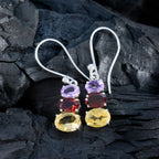 Multi-Australian-Stella-multiple-Dangle-multicolor-92.5-Silver-Earring