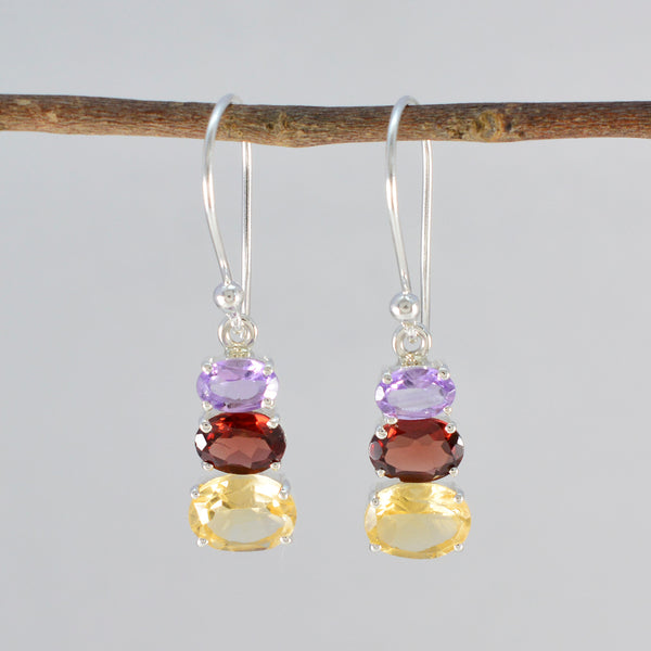 Multi-Australian-Stella-multiple-Dangle-multicolor-92.5-Silver-Earring