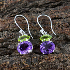 Multi-Latin-American-Hua-multiple-Dangle-multicolor-925-Sterling-Silver-Earring