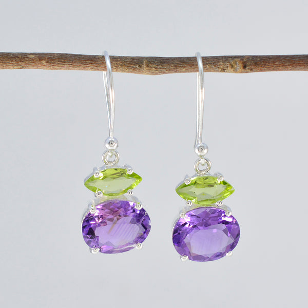 Multi-Latin-American-Hua-multiple-Dangle-multicolor-925-Sterling-Silver-Earring