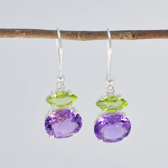 Multi-Latin-American-Hua-multiple-Dangle-multicolor-925-Sterling-Silver-Earring