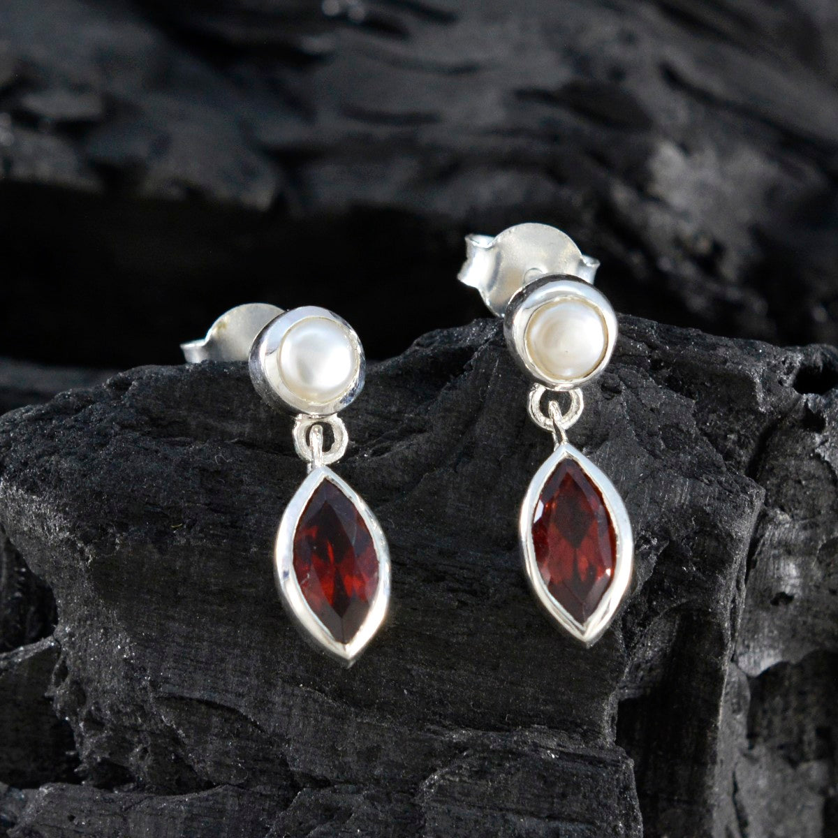 Multi-American-Mei-multiple-Stud-multicolor-925-Silver-Earring