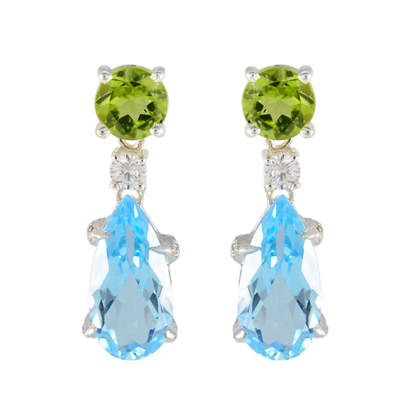 Multi-American-Amanda-multiple-Stud-multicolor-92.5-Silver-Earring